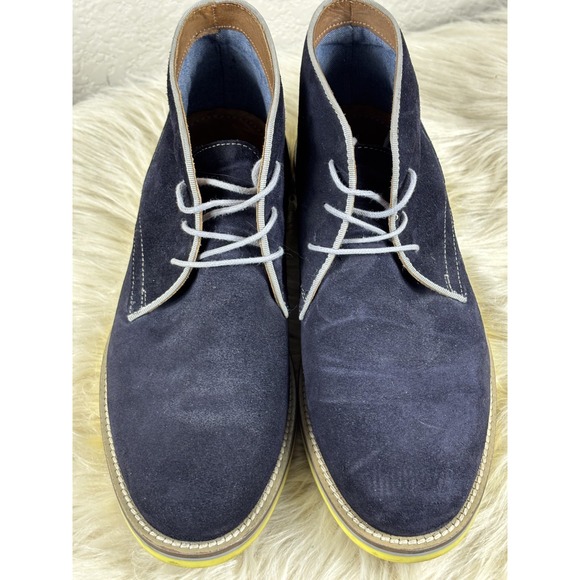 Aldo Blue Suede Chukka Boots 8 Lace Up High Top Rugged Casual Streetwear main image 8